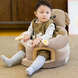 Maxbell Infants Support Chair Learning to Sit Versatile Cartoon for Girls Boys for Gift brown
