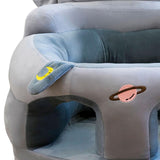 Maxbell Infants Support Chair Learning to Sit Versatile Cartoon for Girls Boys for Gift gray