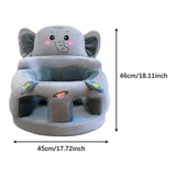 Maxbell Infants Support Chair Learning to Sit Versatile Cartoon for Girls Boys for Gift gray