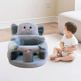 Maxbell Infants Support Chair Learning to Sit Versatile Cartoon for Girls Boys for Gift gray