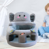 Maxbell Infants Support Chair Learning to Sit Versatile Cartoon for Girls Boys for Gift gray