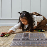 Maxbell 1/64 Scale Parking Lot Scene Display for Diecast Car Model Vehicle Scene Toy H