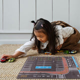 Maxbell 1/64 Scale Parking Lot Scene Display for Diecast Car Model Vehicle Scene Toy J