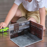 Maxbell 1:64 Scale Car Model Diorama Parking Lot Realistic Decor Diecast Car Display