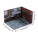 Maxbell 1:64 Scale Car Model Diorama Parking Lot Realistic Decor Diecast Car Display