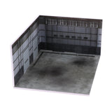 Maxbell 1/64 Model Car Scene Repair Workshop Backdrop Board for Vehicle Dispolay Toy