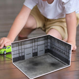 Maxbell 1/64 Model Car Scene Repair Workshop Backdrop Board for Vehicle Dispolay Toy