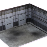 Maxbell 1/64 Model Car Scene Repair Workshop Backdrop Board for Vehicle Dispolay Toy