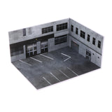 Maxbell 1/64 Diecast Model Car Display Case Simulation Desktop Decor Parking Scenery