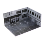 Maxbell 1/64 Diecast Model Car Display Case Simulation Desktop Decor Parking Scenery