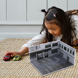 Maxbell 1/64 Diecast Model Car Display Case Simulation Desktop Decor Parking Scenery