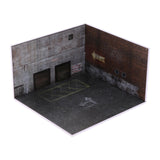 Maxbell 1/64 Scale Car Model Diorama Parking Lot Layout Mini Automobile Model Garage