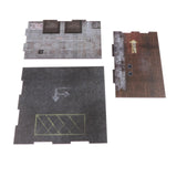Maxbell 1/64 Scale Car Model Diorama Parking Lot Layout Mini Automobile Model Garage
