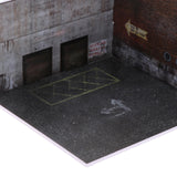 Maxbell 1/64 Scale Car Model Diorama Parking Lot Layout Mini Automobile Model Garage