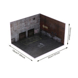 Maxbell 1/64 Scale Car Model Diorama Parking Lot Layout Mini Automobile Model Garage