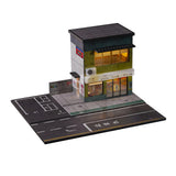 Maxbell 1/64 Parking Lot Scene Display Two Story Store for Gift Desktop Collectibles