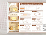 Maxbell Kids Tent Playhouse DIY Assembly Kit for Boys Girls Versatile 120x105x130cm