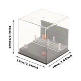 Maxbell 1/64 Model Car Display Case Toy Car Storage Box for Action Figures Alloy Car Street Railings