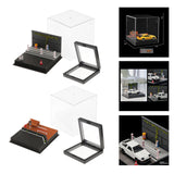 Maxbell 1/64 Model Car Display Case Toy Car Storage Box for Action Figures Alloy Car Street Railings