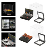 Maxbell 1/64 Model Car Display Case Toy Car Storage Box for Action Figures Alloy Car Street Railings