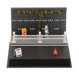 Maxbell 1/64 Model Car Display Case Toy Car Storage Box for Action Figures Alloy Car Street Railings