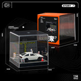 Maxbell 1/64 Model Car Display Case Toy Car Storage Box for Action Figures Alloy Car Street Railings