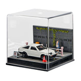 Maxbell 1/64 Model Car Display Case Toy Car Storage Box for Action Figures Alloy Car Street Railings