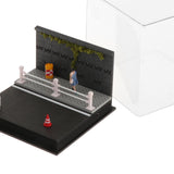 Maxbell 1/64 Model Car Display Case Toy Car Storage Box for Action Figures Alloy Car Street Railings