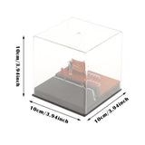 Maxbell 1/64 Model Car Display Case Toy Car Storage Box for Action Figures Alloy Car Orange Brick Road