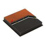 Maxbell 1/64 Model Car Display Case Toy Car Storage Box for Action Figures Alloy Car Orange Brick Road