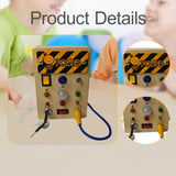 Maxbell Activity Busy Board Sensory Toy for 1 2 3 4 Year Old Kids Children Preschool