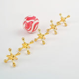 Maxbell 10 Pieces Jacks Games Portable Jacks Toys for Favors 7-14 Years Old Gold