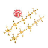 Maxbell 10 Pieces Jacks Games Portable Jacks Toys for Favors 7-14 Years Old Gold