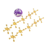 Maxbell 10 Pieces Jacks Games Portable Jacks Toys for Favors 7-14 Years Old Gold