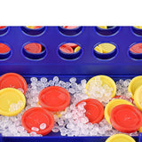 Maxbell 4 in A Row Board Game Rings Toss Line up 4 Game for Kids Adults Picnic Party