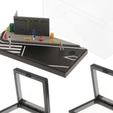 Maxbell 1/64 Model Diecast Car Diorama Display Case for Car Model Tiny Figures Decor Style A