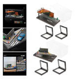 Maxbell 1/64 Model Diecast Car Diorama Display Case for Car Model Tiny Figures Decor Style A