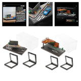Maxbell 1/64 Model Diecast Car Diorama Display Case for Car Model Tiny Figures Decor Style A