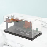 Maxbell 1/64 Model Diecast Car Diorama Display Case for Car Model Tiny Figures Decor Style A