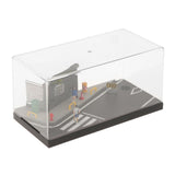 Maxbell 1/64 Model Diecast Car Diorama Display Case for Car Model Tiny Figures Decor Style A
