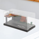 Maxbell 1/64 Model Diecast Car Diorama Display Case for Car Model Tiny Figures Decor Style A