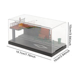 Maxbell 1/64 Model Diecast Car Diorama Display Case for Car Model Tiny Figures Decor Style B