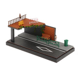 Maxbell 1/64 Model Diecast Car Diorama Display Case for Car Model Tiny Figures Decor Style B