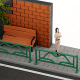 Maxbell 1/64 Model Diecast Car Diorama Display Case for Car Model Tiny Figures Decor Style B