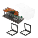 Maxbell 1/64 Model Diecast Car Diorama Display Case for Car Model Tiny Figures Decor Style B