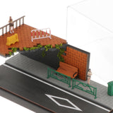 Maxbell 1/64 Model Diecast Car Diorama Display Case for Car Model Tiny Figures Decor Style B