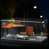 Maxbell 1/64 Model Car Scene Diorama DIY Road Backdrop for Diecast Car Vehicle Decor Broken Bridge