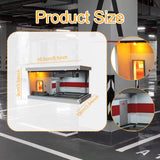 Maxbell 1/64 Scale Model Car Display Case Parking Lot Scene Scenario Miniature Scene Red