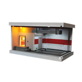 Maxbell 1/64 Scale Model Car Display Case Parking Lot Scene Scenario Miniature Scene Red