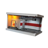 Maxbell 1/64 Scale Model Car Display Case Parking Lot Scene Scenario Miniature Scene Red